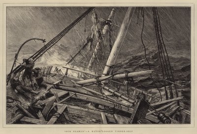 Unsere Seeleute, ein wassergetränktes Holzschiff von Joseph Nash